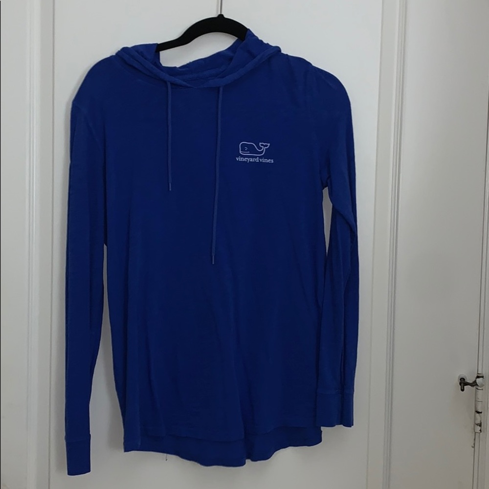 Blue Vineyard Vines Hooded Long sleeve Tee